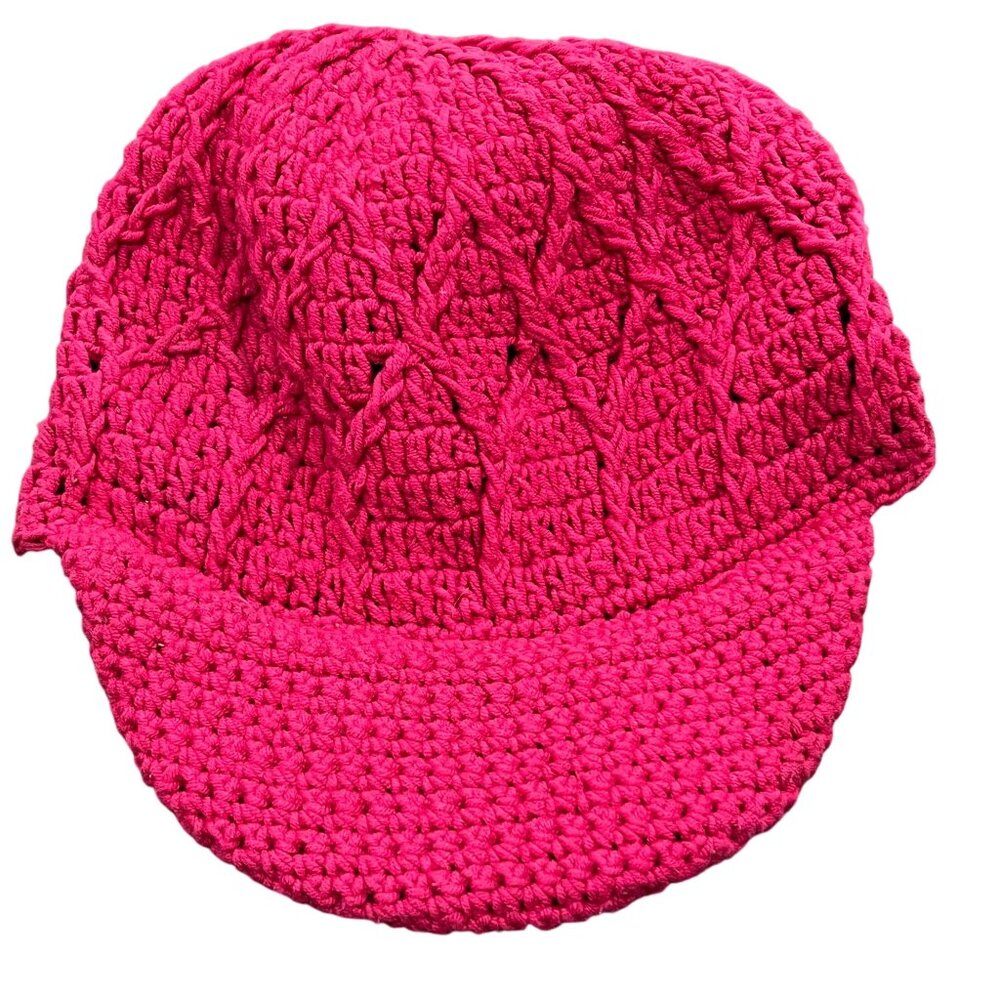 Pink Marmot Knit Cap With Fleece Lining & Brim